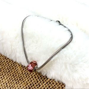 Mii Charm Bracelet with One Glass Bead